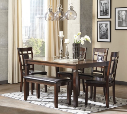 Picture of Bennox Dining Table, 4 Chairs & Bench