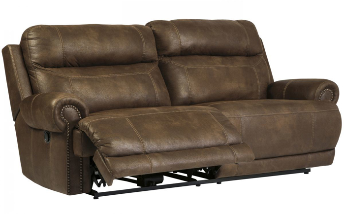 Picture of Ashley Austere Power Reclining Sofa, Brown