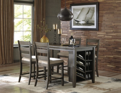 Picture of Rokane Counter Height Dining Table & 4 Stools