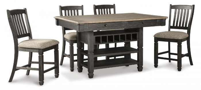 Picture of Tyler Creek Counter Height Dining Table & 4 Stools