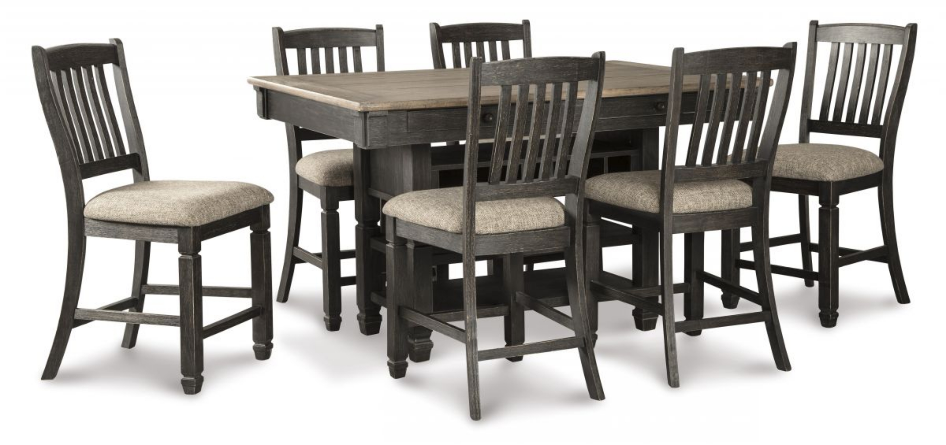 Picture of Tyler Creek Counter Height Dining Table & 6 Stools
