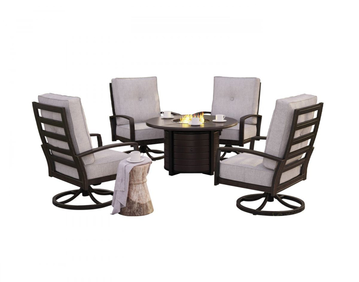 Picture of Castle Island Patio Fire Pit & 4 Chairs