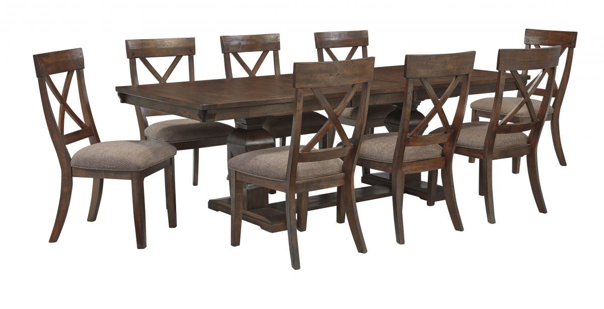 windville dining table and 8 chairs set