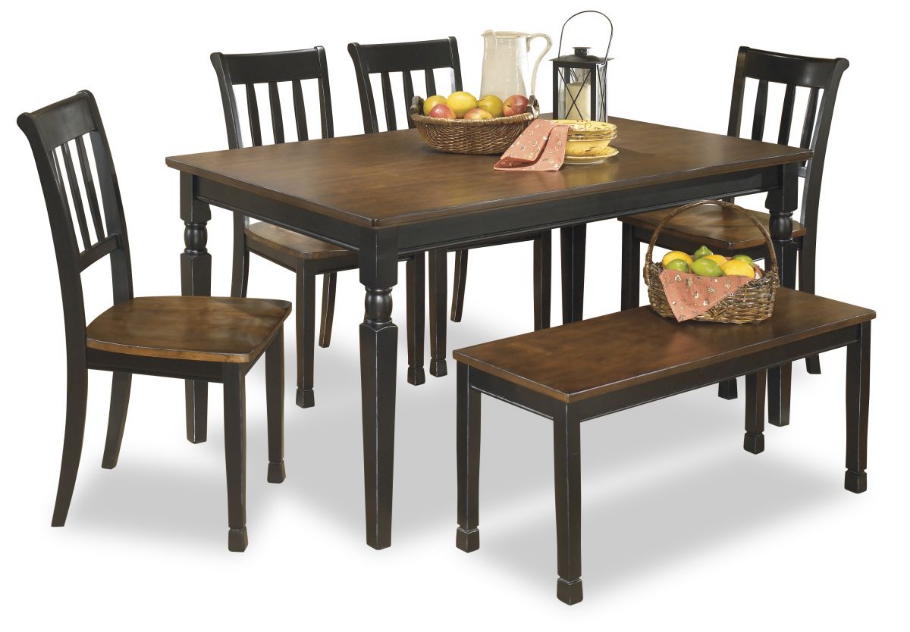 Picture of Owingsville Dining Table, 4 Chairs & Bench