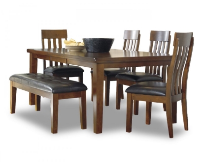 Picture of Ralene Dining Table, 4 Chairs & Bench