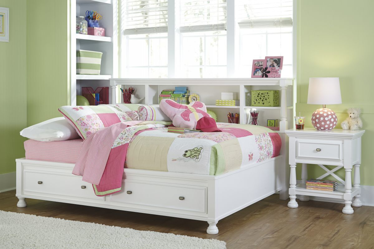 kaslyn bookcase bed