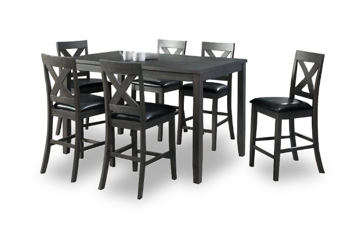 Picture of Alen Counter Height Dining Table & 6 Stools