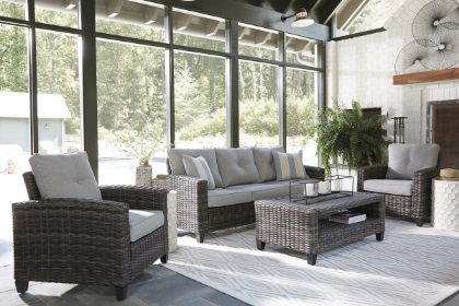Picture of Cloverbrooke Outdoor Sofa, 2 Chairs & Table