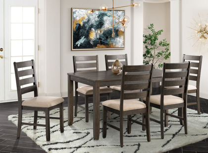 Picture of Elements Brock Table & 6 Chairs