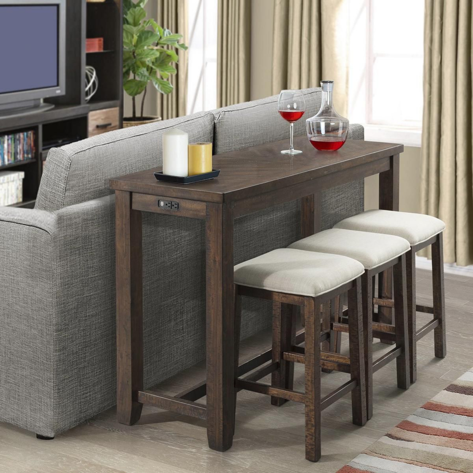 Jax Bar Dining Table & 3 Stools