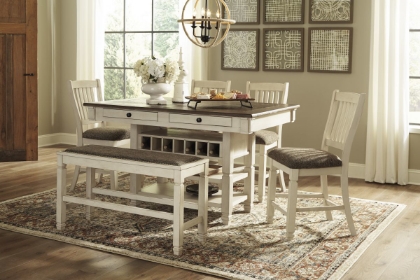 Picture of Bolanburg Counter Height Dining Table, 4 Stools & Bench