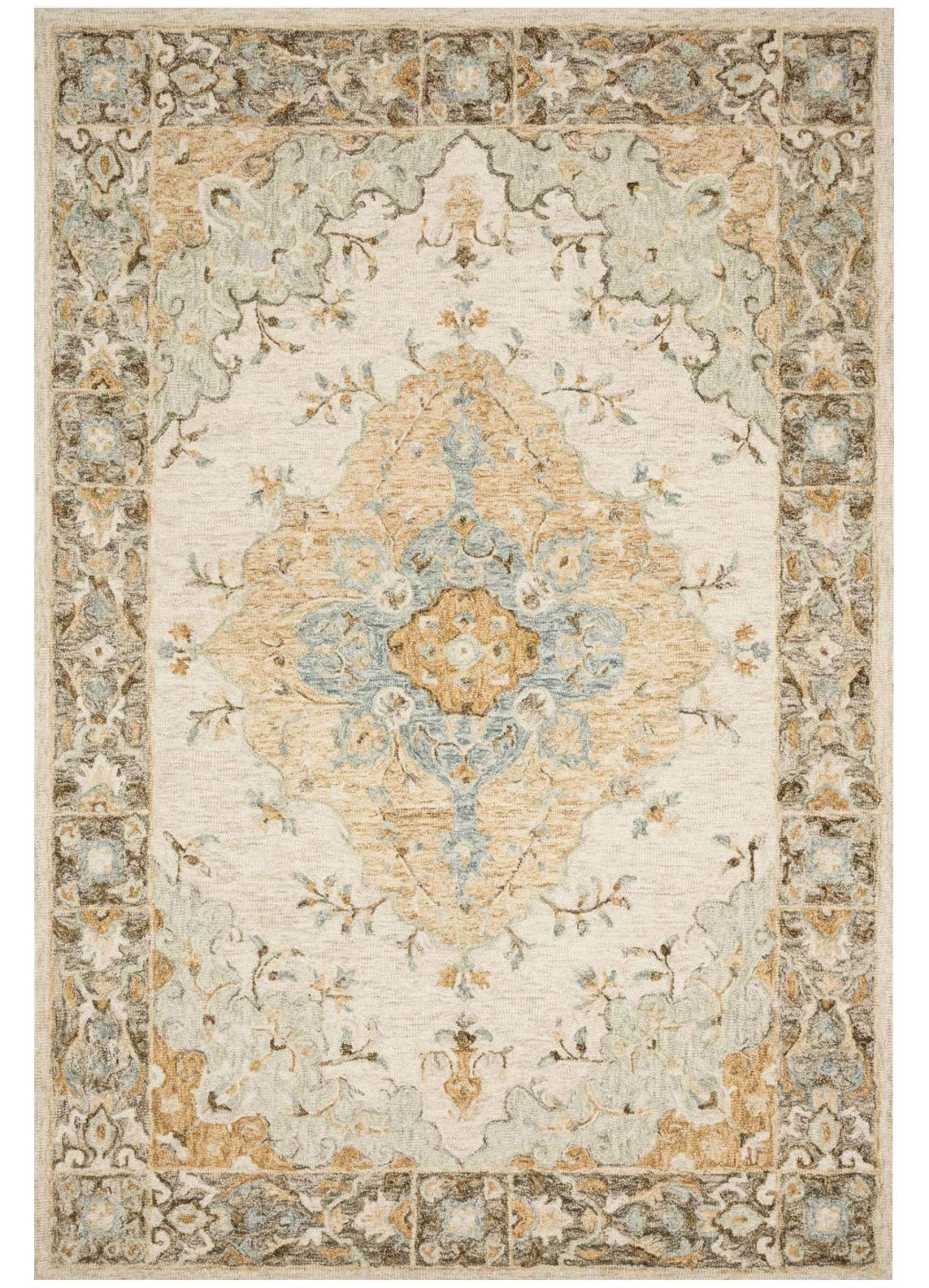 Picture of Ryeland Ivory/Multi Medium Rug
