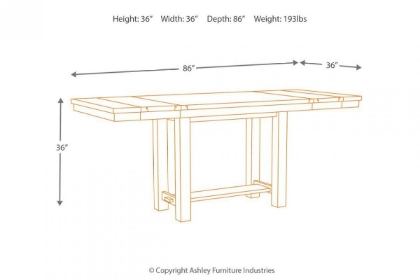 Picture of Moriville Counter Height Dining Table