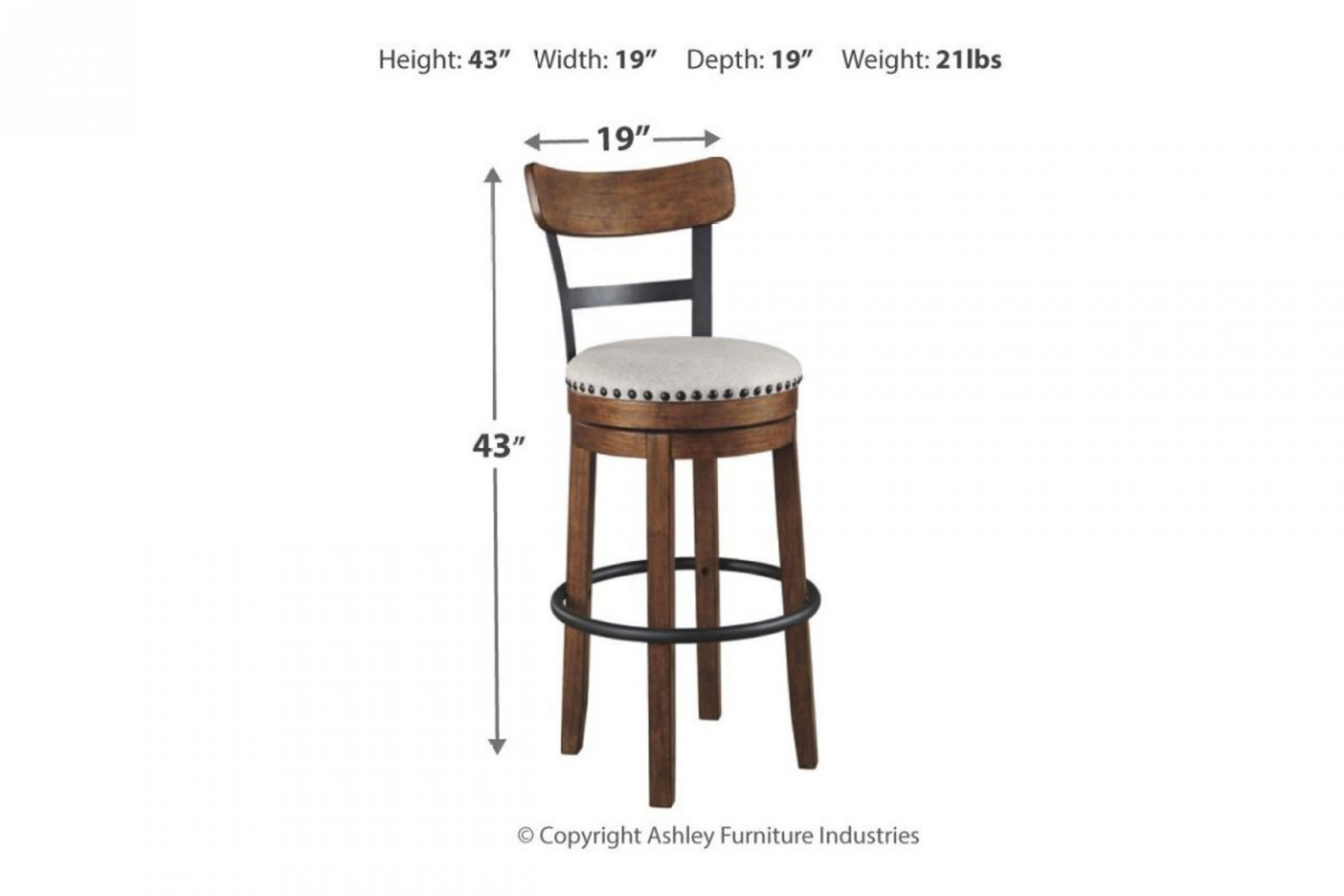 Valebeck Bar Height Barstool