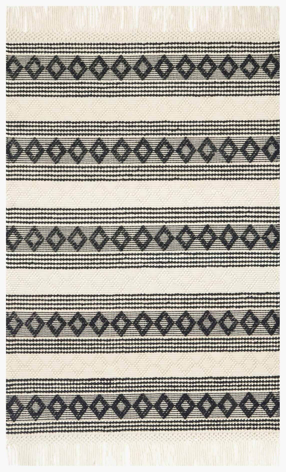 Picture of Holloway Ivory/Black Rug