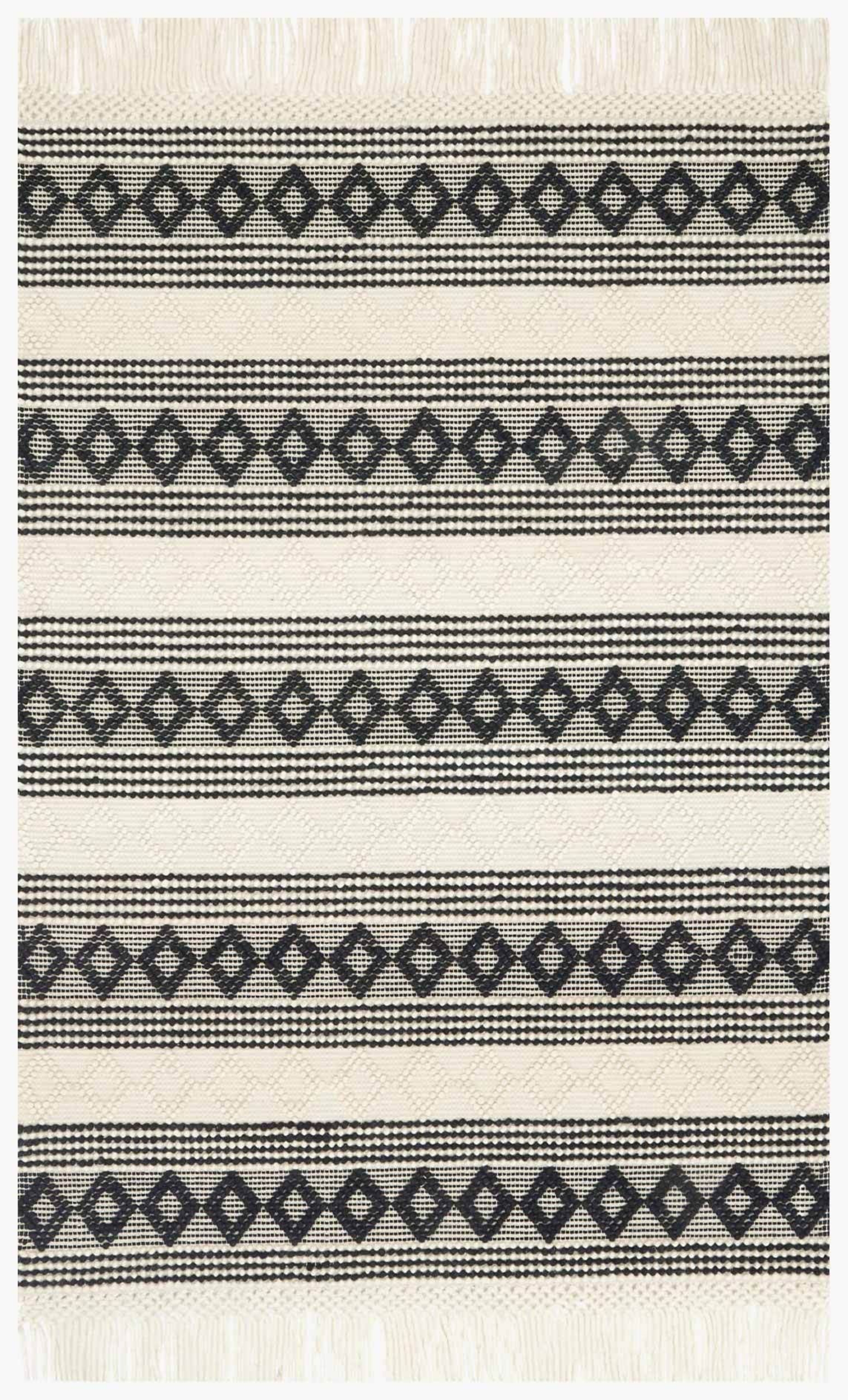 Picture of Holloway Ivory/Black Rug
