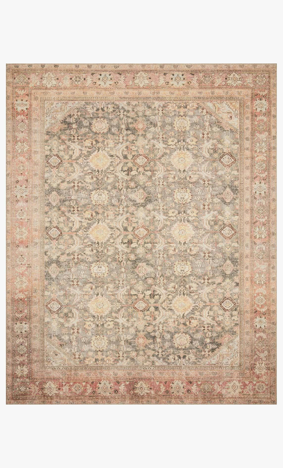 Picture of Deven Charcoal/Blush Rug