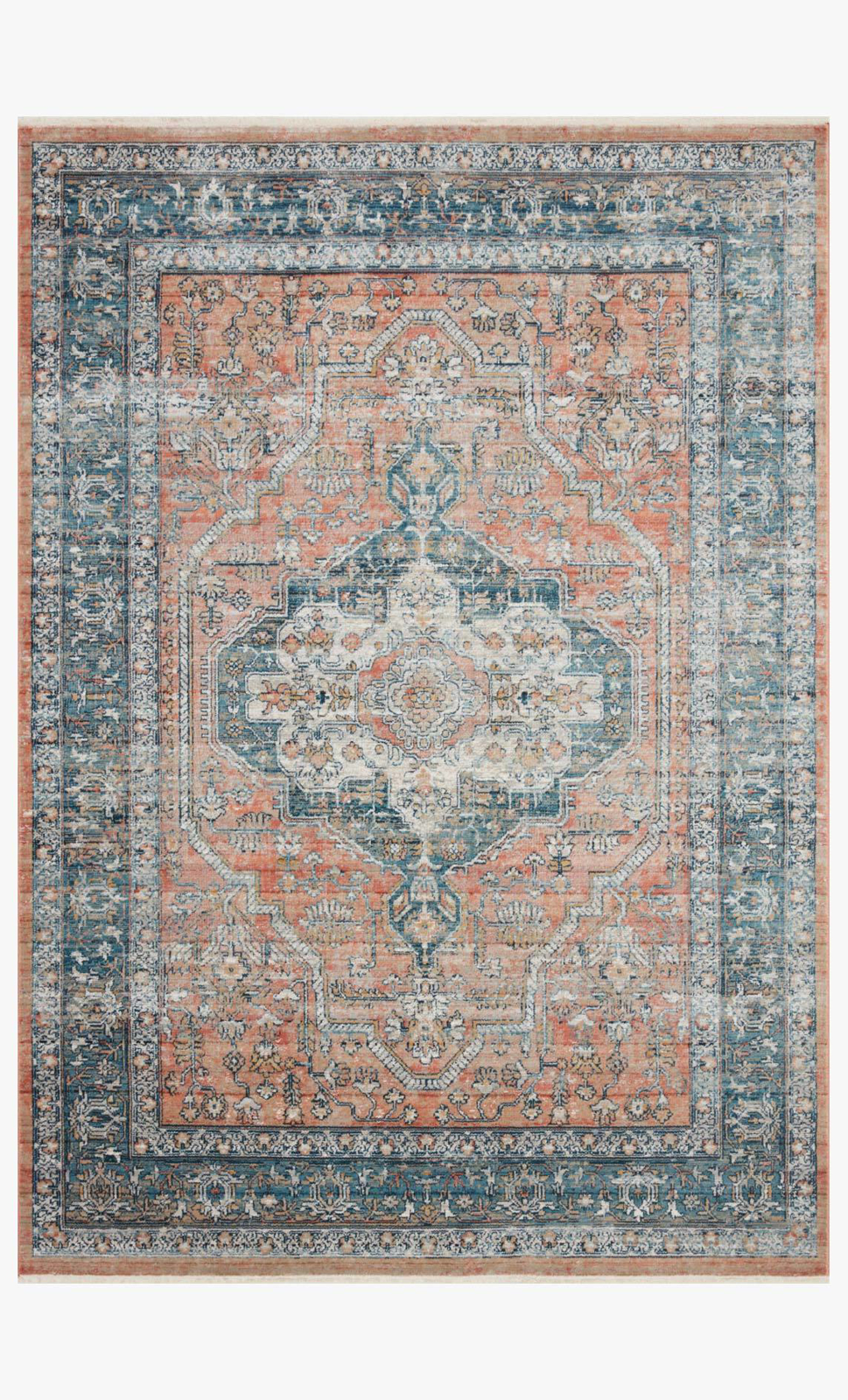 Picture of Elise Coral/Blue Rug