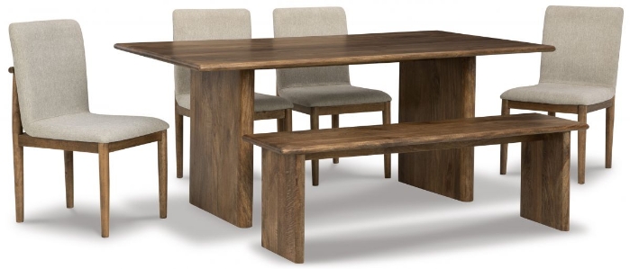 Picture of Isanti Dining Table, 4 Chairs & Bench