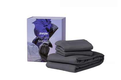 Picture of Purple SoftStretch Queen Sheets