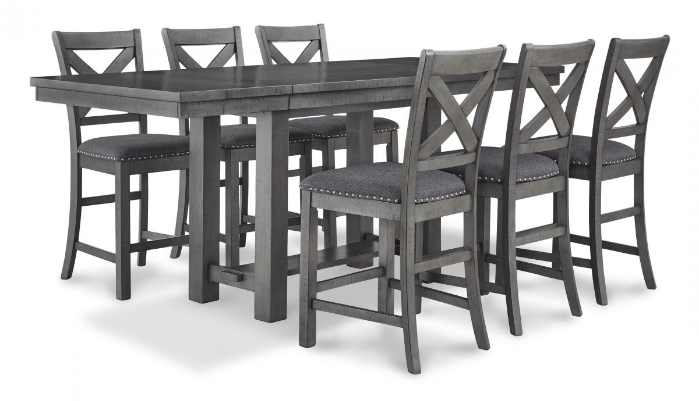 Picture of Myshanna Counter Height Dining Table & 6 Stools