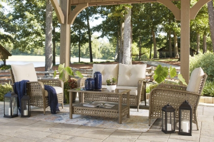 Picture of Braylee Outdoor Loveseat with Table
