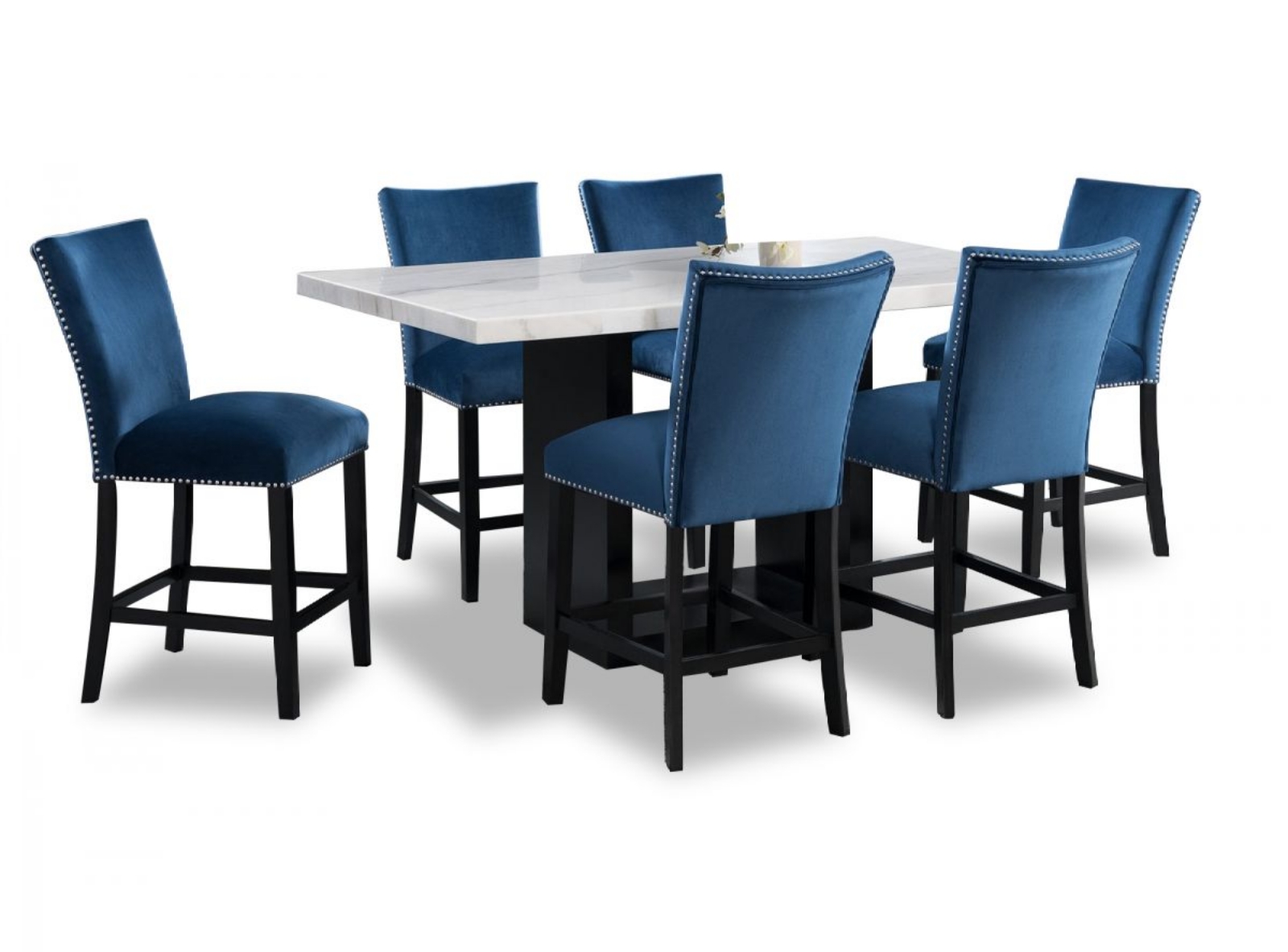 Picture of Valentino Counter Height Dining Table & 6 Stools