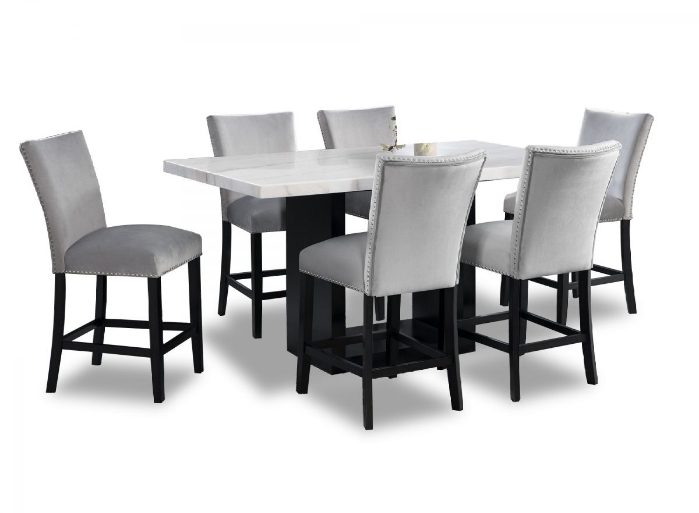 Picture of Valentino Pub Height Dining Table & 6 Stools