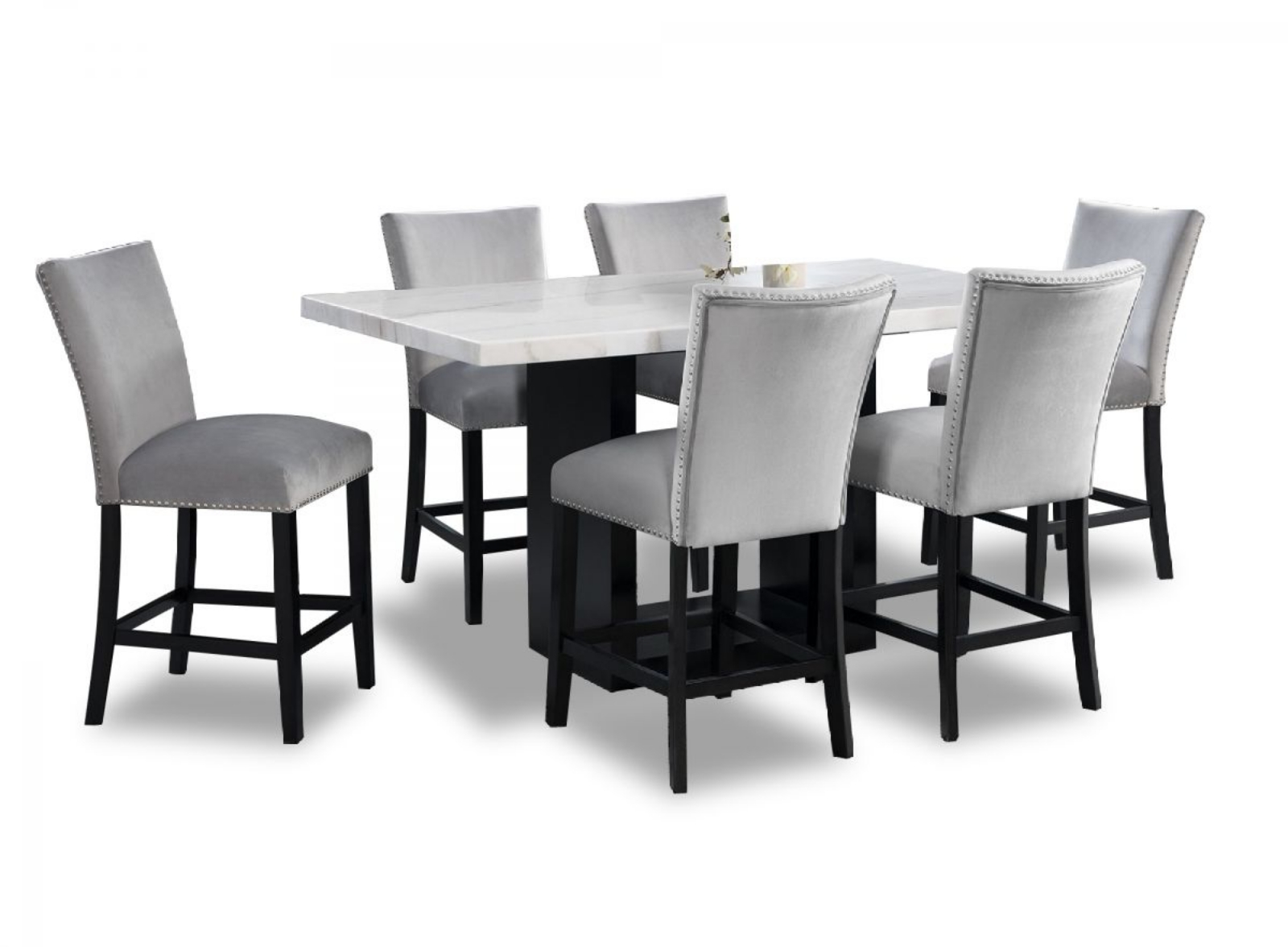 Picture of Valentino Counter Height Dining Table & 6 Stools