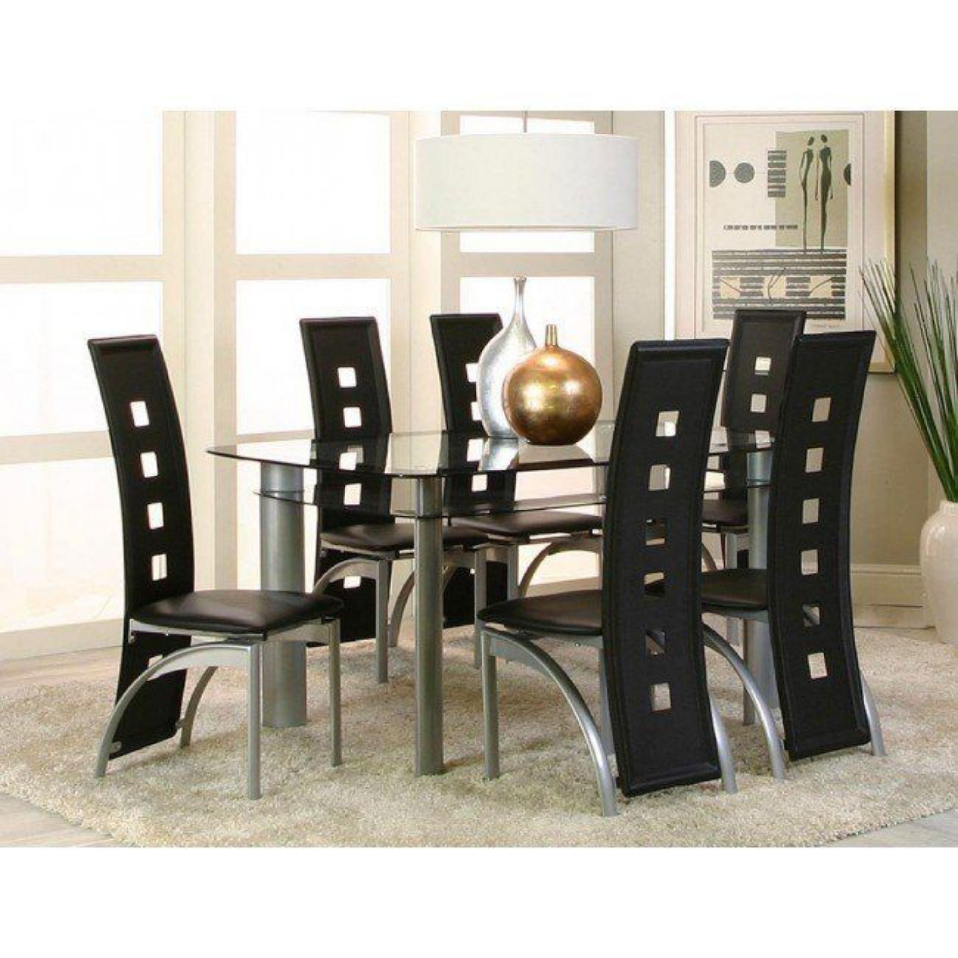 Picture of Cramco Valencia 40" x 60" Glass Dining Table (Table Top Only)