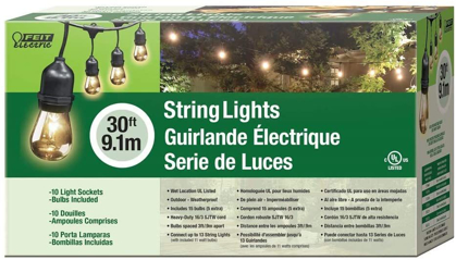 Picture of Feit Electric Outdoor String Lights, 30 Feet