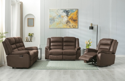 Picture of Ashley Welota Reclining Loveseat, Brown