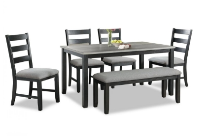 Picture of Martin Dining Table, 4 Chairs & Bench