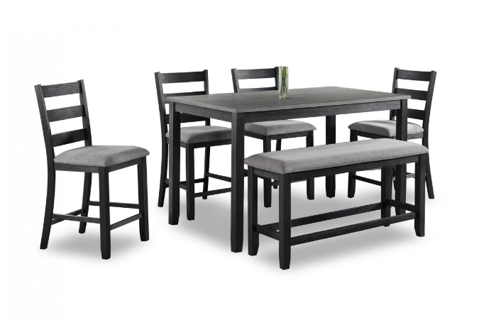 Picture of Martin Counter Height Dining Table, 4 Stools & Bench