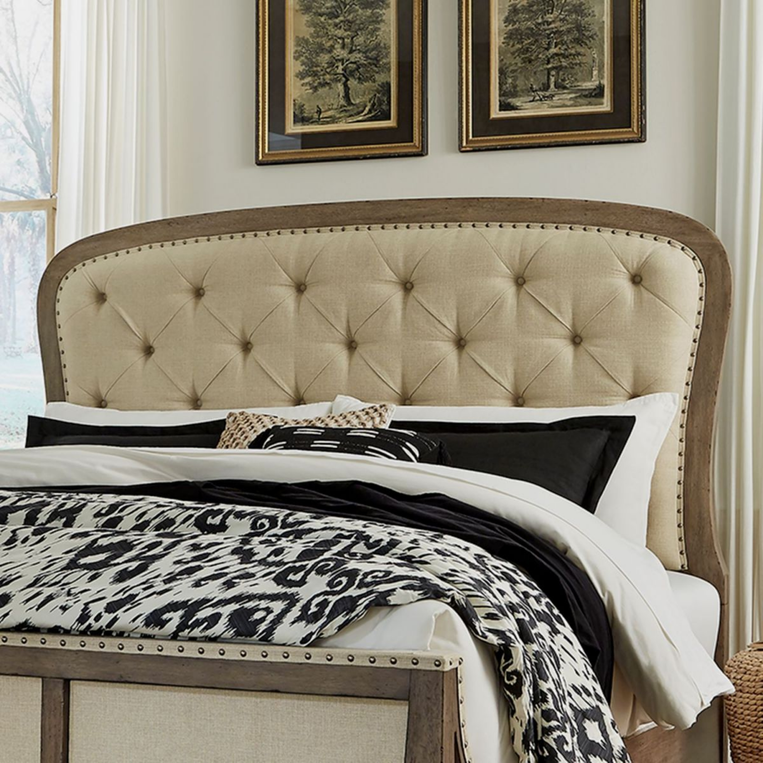 Americana Farmhouse King Size Headboard