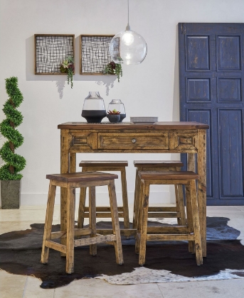 Picture of Ibiza Kitchen Island & 4 Stools