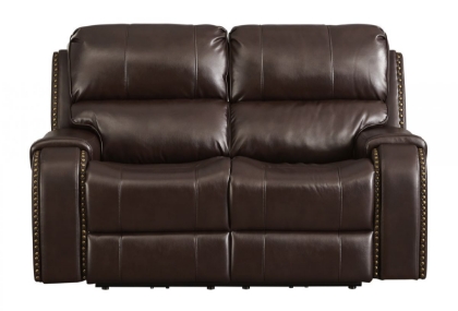 Picture of Ashley Latimer Power Reclining Loveseat with Adjustable Headrests, Brown