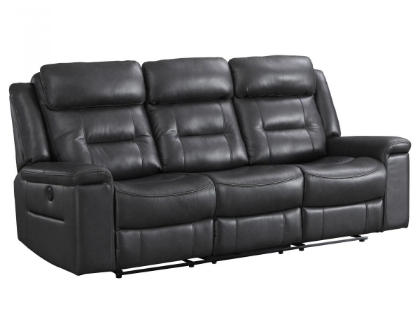 Picture of Ashley McAdoo Power Reclining Sofa, Charcoal