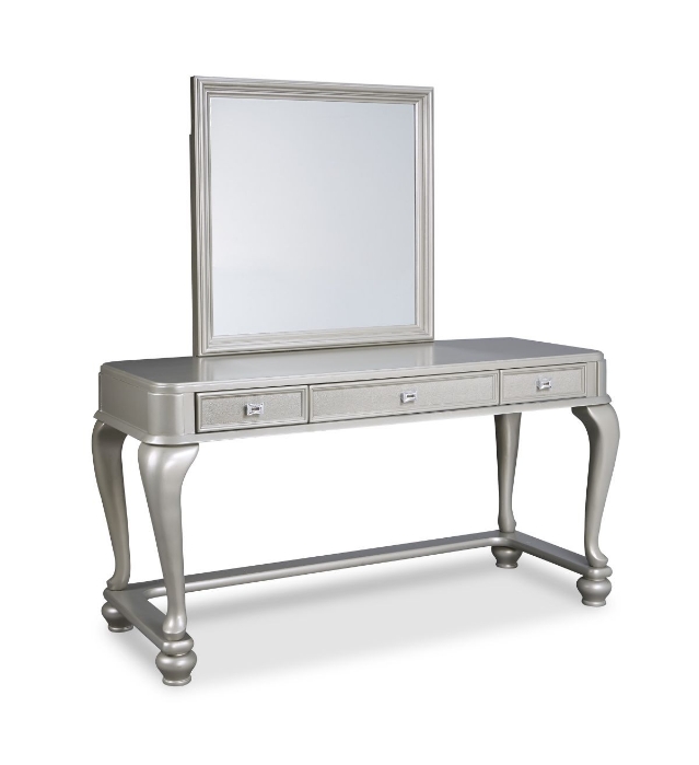 Picture of Ashley Coralayne Vanity and Mirror, Silver
