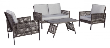 Picture of Lainey Outdoor Loveseat, 2 Chairs & Table