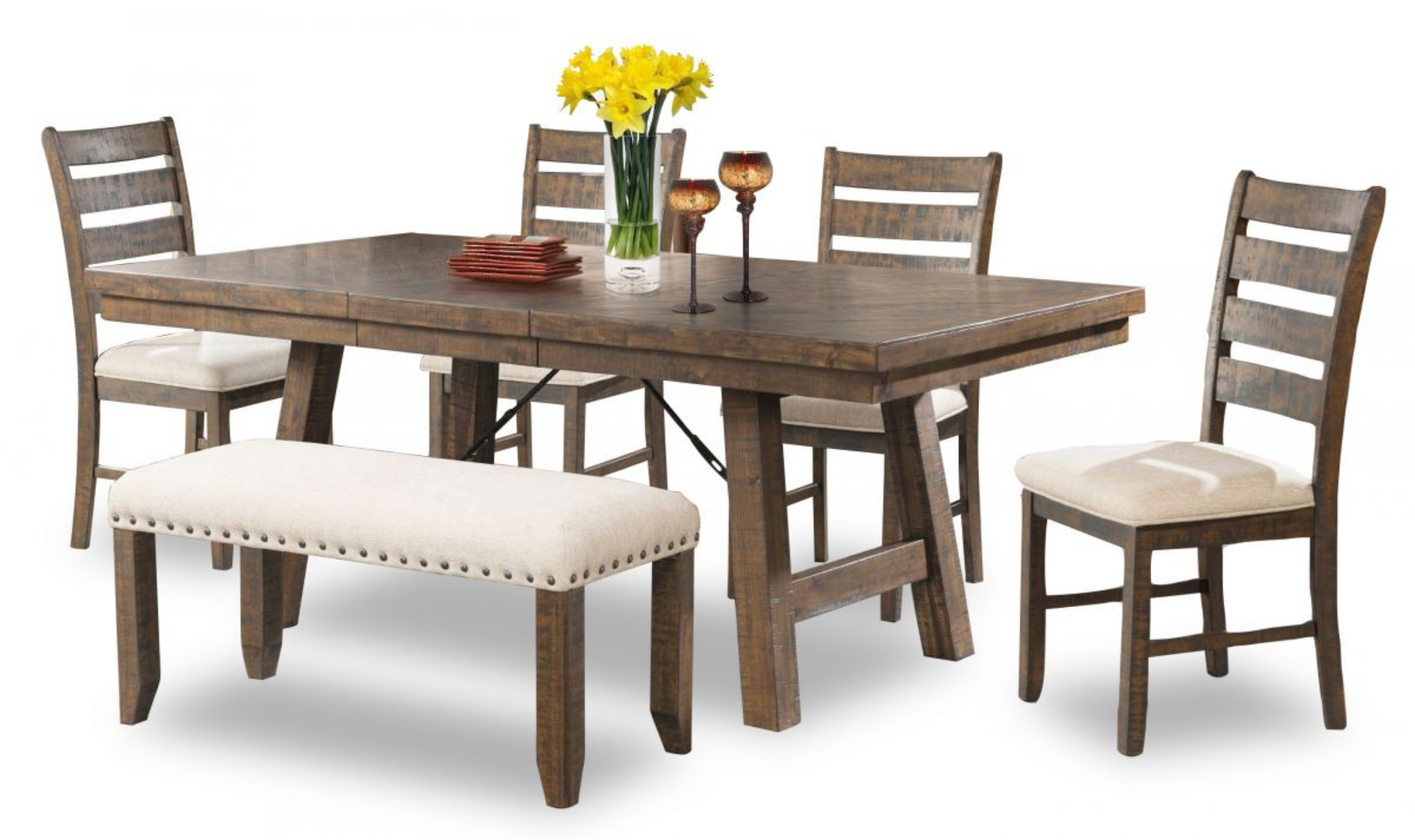 Picture of Jax Dining Table, 4 Chairs & Bench