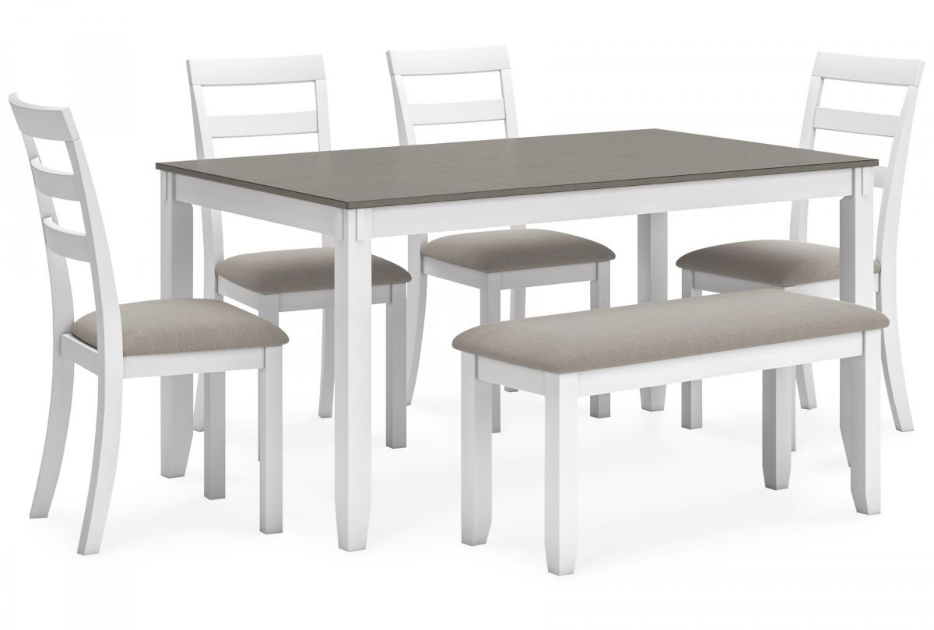 Picture of Stonehollow Dining Table, 4 Chairs & Bench