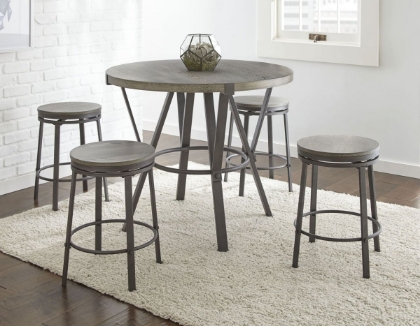 Picture of Portland Counter Height Dining Table & 4 Stools