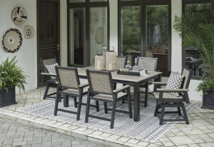 Picture of Mount Valley Outdoor Dining Table & 6 Chairs