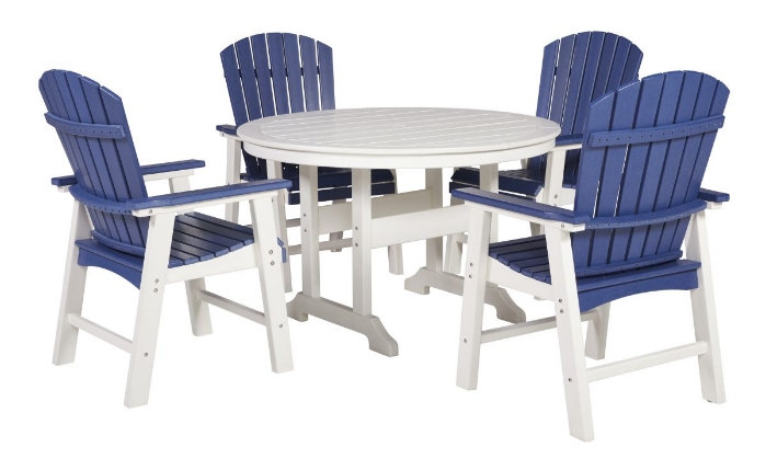 Picture of Crescent Luxe Outdoor Dining Table & 4 Chairs