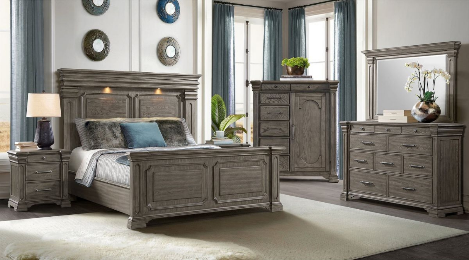 Picture of Kings Court 5 Piece King Bedroom Group