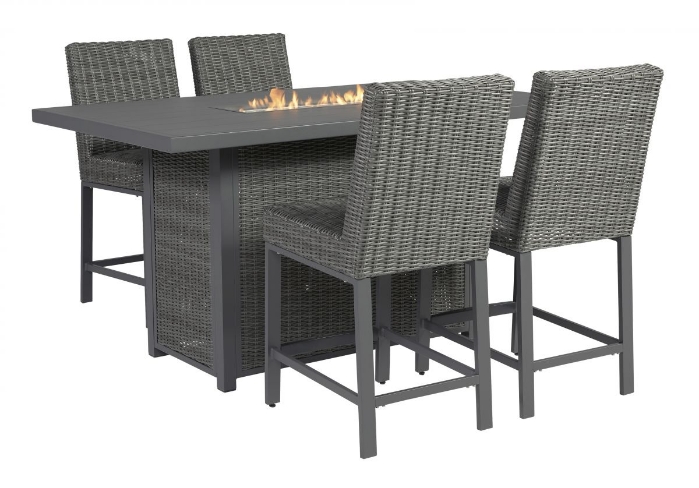 Picture of Palazzo Outdoor Fire Pit & 4 Stools
