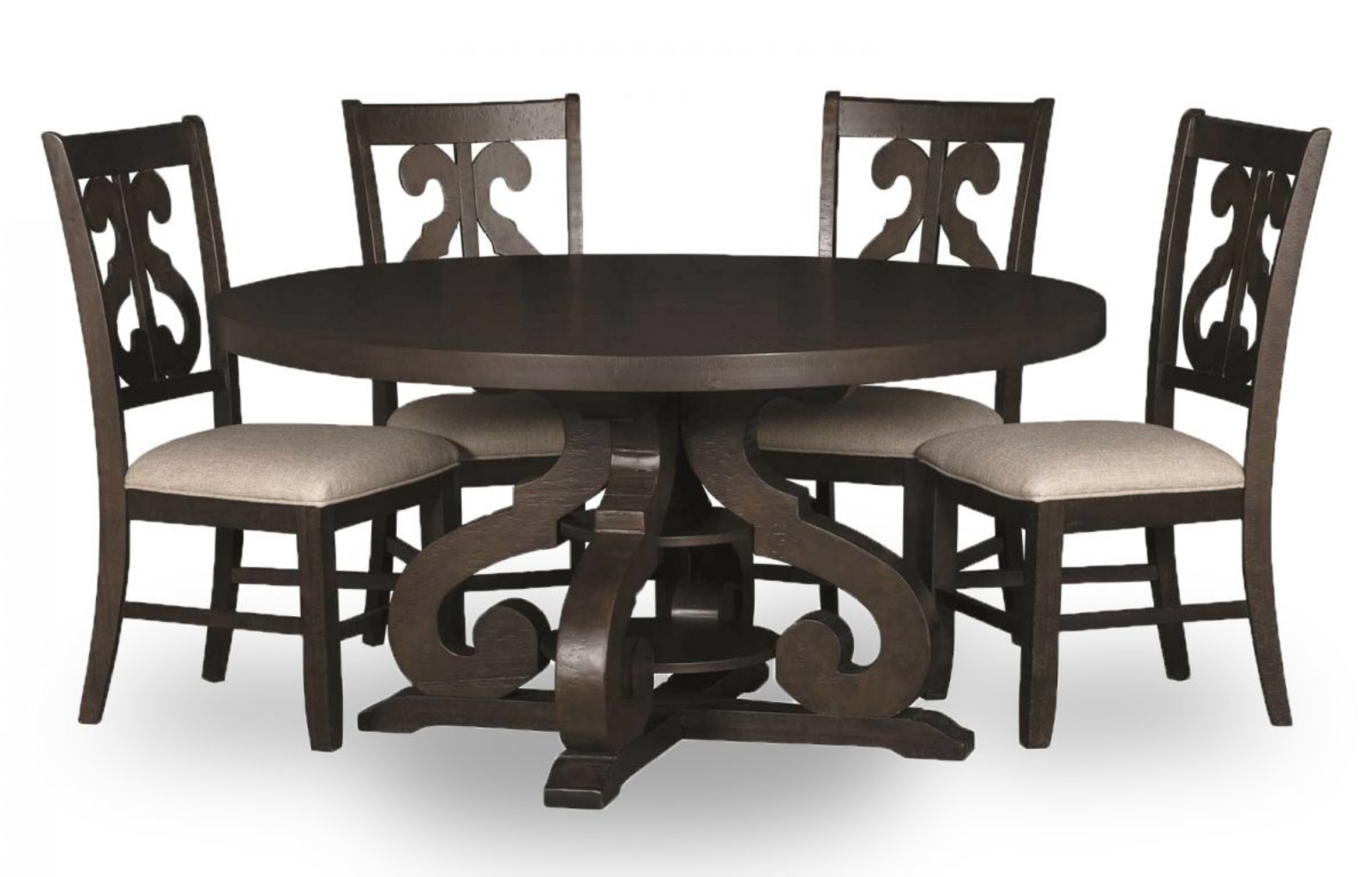 Picture of Stone Dining Table & 4 Chairs