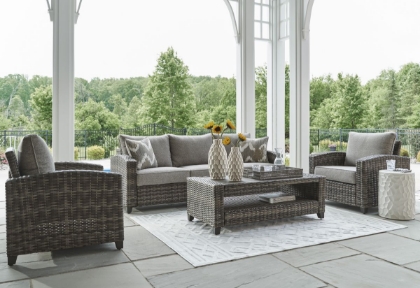 Picture of Oasis Court Outdoor Sofa, 2 Chairs & Table