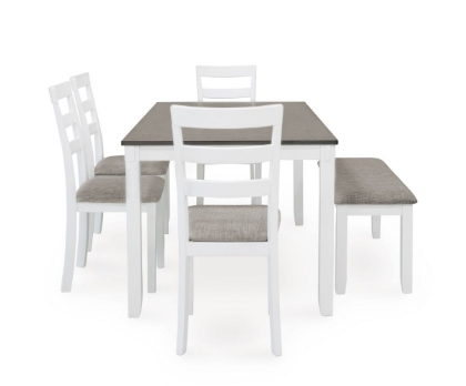 Picture of Stonehollow Dining Table, 4 Chairs & Bench